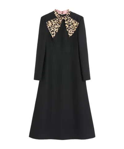 VALENTINO CREPE COUTURE MIDI DRESS