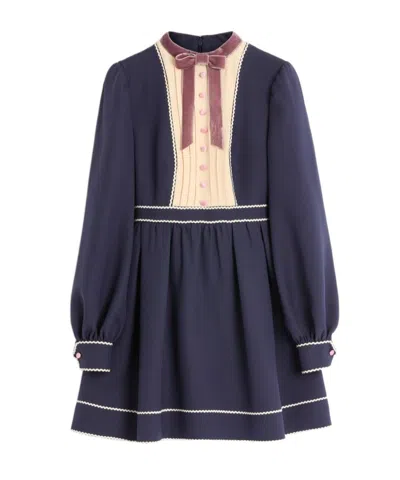 Valentino Long Sleeve Dress In Black