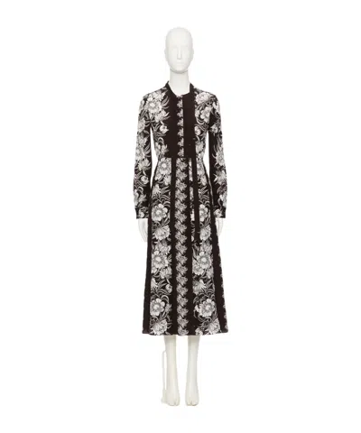 Valentino Long Sleeve Dress In Black