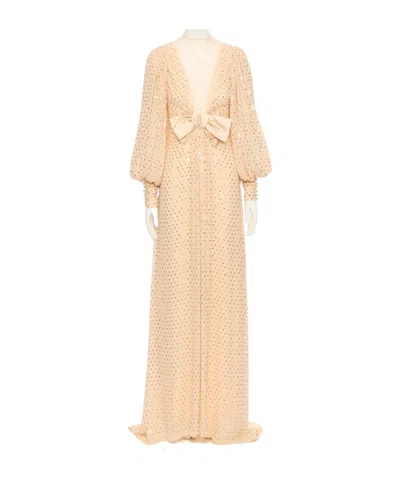 Valentino Long Sleeve Dress In Pink