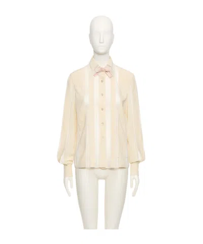 Valentino Long Sleeve Shirt In White