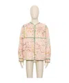 Valentino Linen Shirt With Paisley Pattern And Piping In Multi