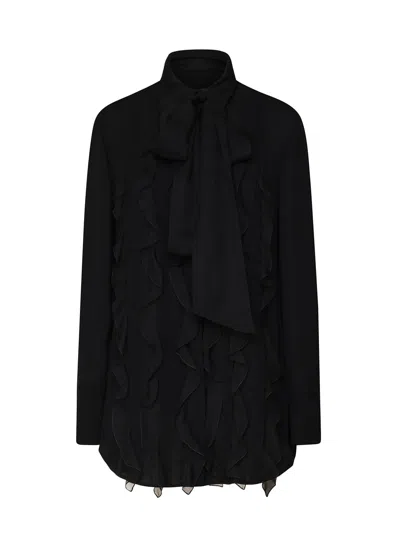 Valentino Long Sleeve Shirt In Black