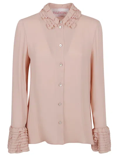 Valentino Long Sleeve Shirt In Neutral
