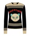 Valentino Long Sleeve Sweater In Multi
