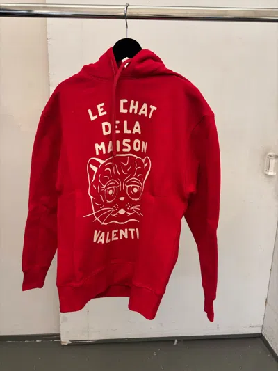 VALENTINO VALENTINO CHAT DE LA MAISON DRAWSTRING HOODIE