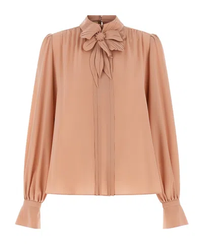 Valentino Pink Crpe Top