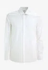 Valentino Garavani Men Shirt With Rockstud Untitled Studs In White
