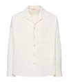 Valentino Rubberized-logo Canvas Shirt Jacket