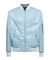 Valentino Nylon Bomber Jacket With Embroidery And Print.
