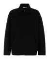 Valentino Oversize Wool Blend Jacket In Black