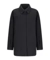 Valentino Long-sleeved Casual Jacket In Black