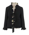 Valentino Long-sleeved Casual Jacket In Black