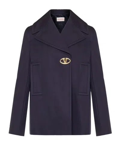Valentino Long-sleeved Casual Jacket In Black