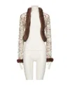 Valentino Long-sleeved Casual Jacket In Brown