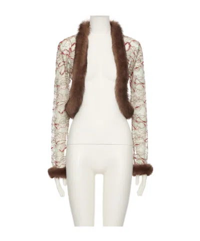 Valentino Long-sleeved Casual Jacket In Brown