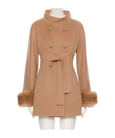Valentino Long-sleeved Coat In Brown