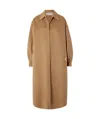 Valentino Long-sleeved Coat In Brown