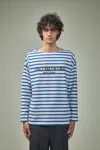 Valentino Long Sleeve Cotton T-shirt With Striped Pattern In There Is No Color Specification For This Product.