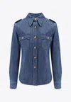 Valentino Long-sleeved Denim Shirt