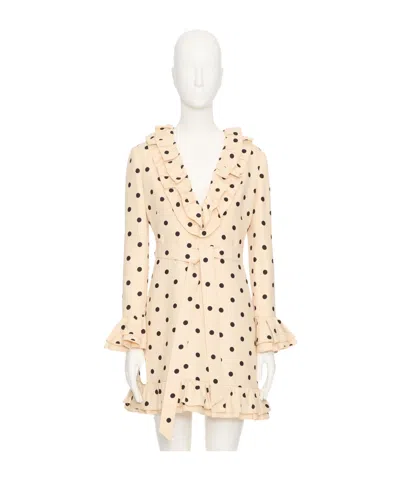 VALENTINO CREPE COUTURE SHORT DRESS WITH PLUDEPOIS PRINT