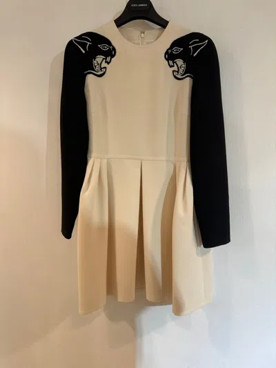 Valentino Long-sleeved Dress In Nude