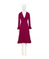 Valentino Cady Couture Ruffled Midi Dress In Red