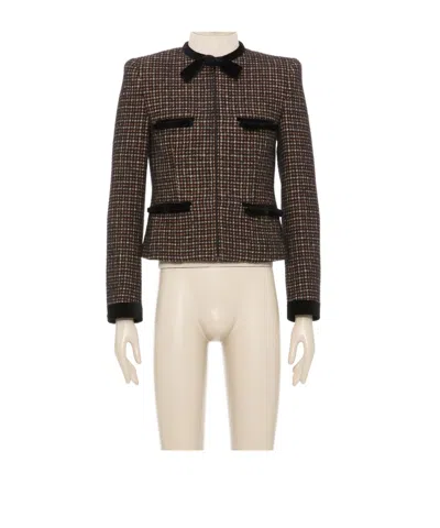 Valentino Long-sleeved Jacket In Brown
