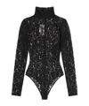 Valentino Lace Bodysuit In Black