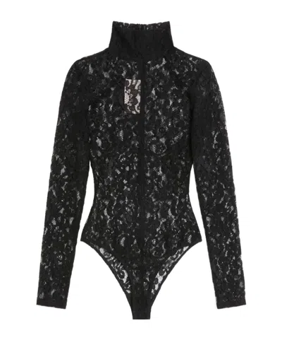 Valentino Long-sleeved Jumpsuit In Black