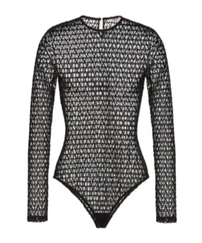 VALENTINO VALENTINO CUT-OUT CREWNECK TOP