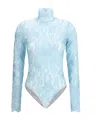 Valentino Long-sleeved Jumpsuit In Blue