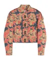 Valentino Quilted Floral Cotton-blend Jacquard Caban Jacket In Multicolor