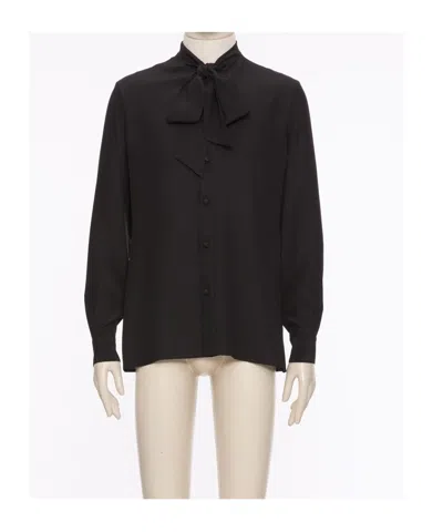 Valentino Long-sleeved Shirt In Black