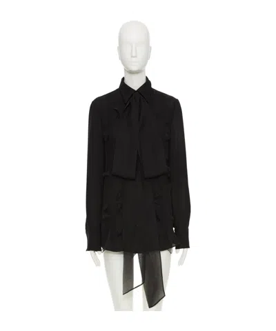 Valentino Long-sleeved Shirt In Black