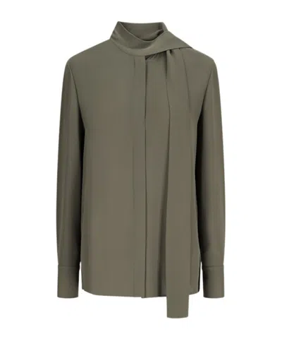 Valentino Long-sleeved Shirt In Green