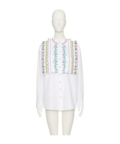 Valentino Long-sleeved Shirt In White