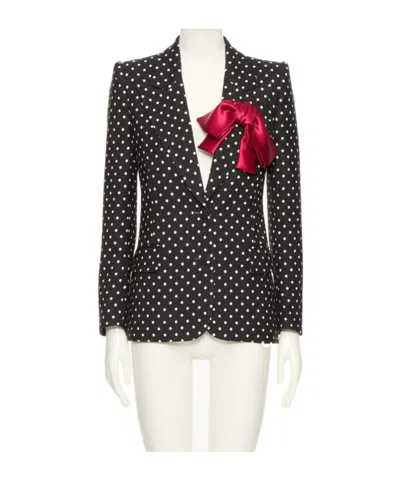 VALENTINO VALENTINO SUPERGRAN POLKA DOT PRINTED BLAZER