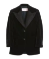 Valentino Blazer Aus Samt Frau Schwarz 44 In Black