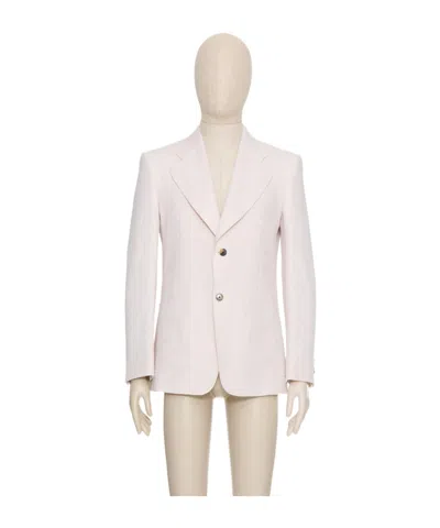 Valentino Long-sleeved Suit Coat In White