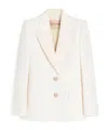 Valentino Long-sleeved Suit Jacket In White
