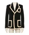 Valentino Long-sleeved Suit Jacket In Black