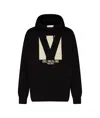 Valentino Chez Hooded Sweatshirt In Black