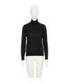 Valentino Long-sleeved Sweater In Black