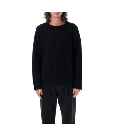 Valentino Long-sleeved Sweater In Black