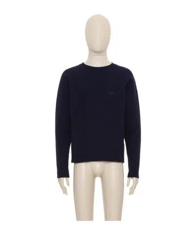 Valentino Long-sleeved Sweater In Black