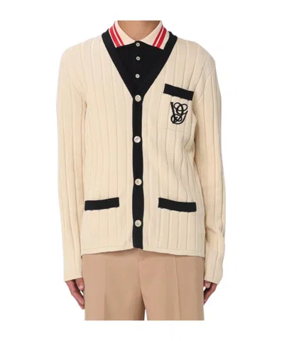 Valentino Long-sleeved Sweater In Brown