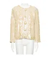 Valentino Long-sleeved Sweater In Gold