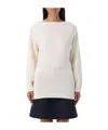 Valentino Long-sleeved Sweater In Ivory White
