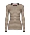 Valentino Long-sleeved Sweater In Nude
